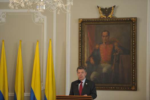 Presidente de la República, durante el acto público en el que gobierno colombiano reconoció que el Estado no tomó las medidas suficientes para impedir el genocidio del partido político Unión Patriótica.