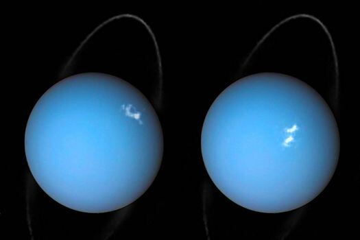 Auroras de Urano capturadas por el Telescopio espacial Hubble de la Nasa. 
 / NASA