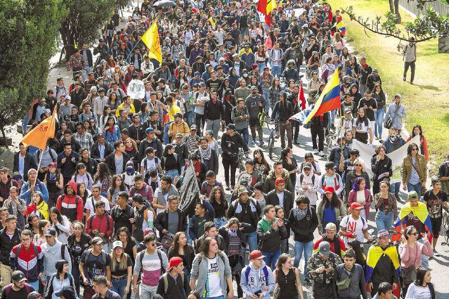 A partir del 21 de noviembre de 2019 comenzaron las duras jornadas de protestas en todo el país, lideradas por los estudiantes. / Mauricio Alvarado