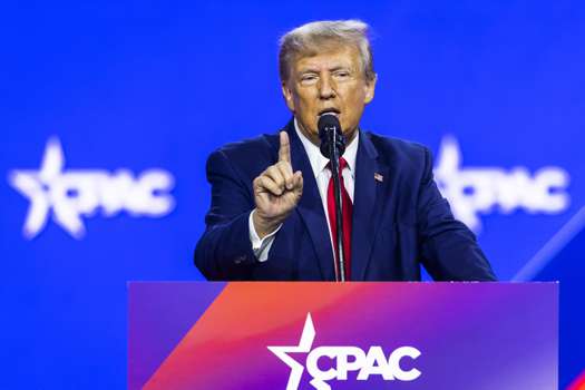 Former US President Donald Trump at the Conservative Political Action Conference (CPAC).