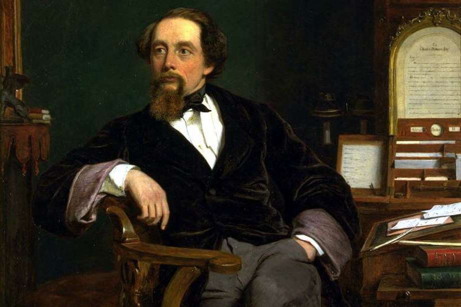 Charles John Huffam Dickens, según el retrato que le hizo en 1859 el artista William Powell Frith. Dickens nació el 7 de febrero de 1812 y murió el 9 de junio de 1870). / Wikipedia
