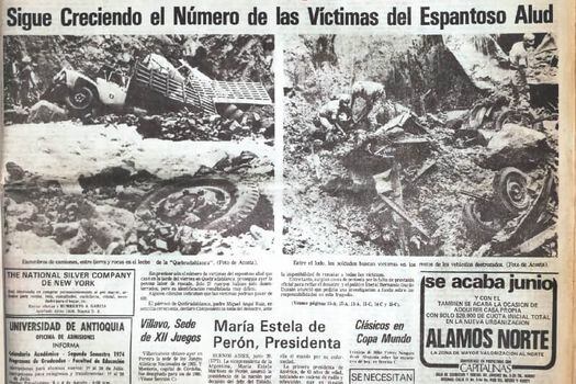 Portada de El Espectador el 30 de junio de 1974. / Archivo El Espectador