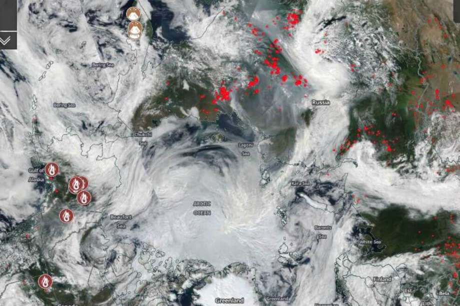 Incendios en Siberia durante el verano de 2019. Foto de referencia. 