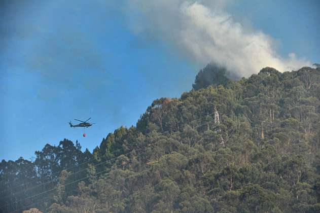Gran incendio forestal en los Cerros Orientales habría sido provocado por una fogata