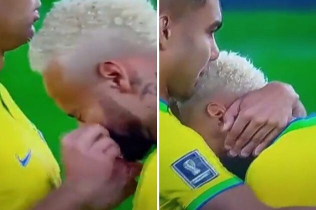 ¿Qué puso Casemiro en la nariz  de Neymar durante el juego Brasil - Corea del Sur?