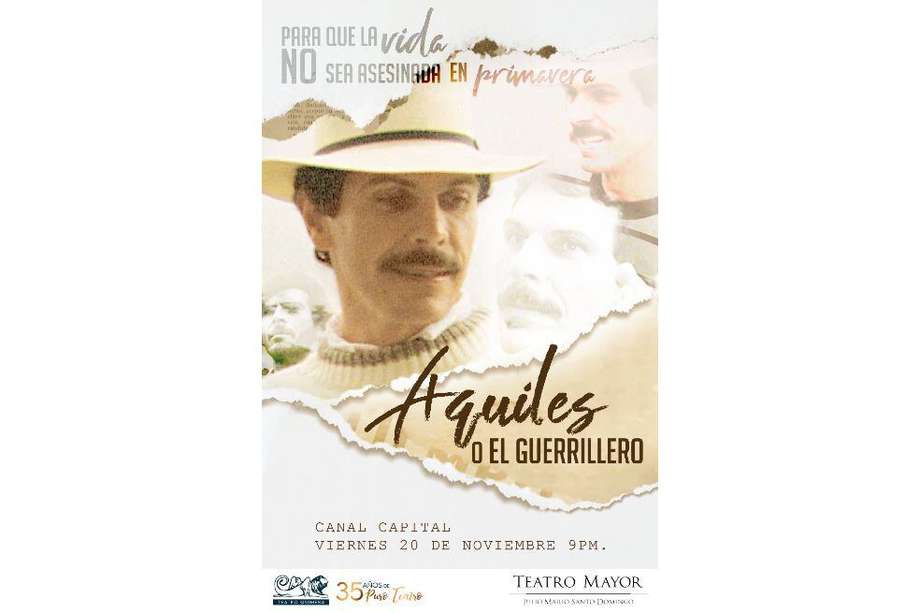"Aquiles o el guerrillero" es una coproducción del Teatro Quimera y el Teatro Mayor Julio Mario Santo Domingo.