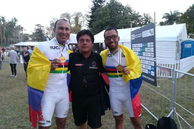 Nelson Serna y Marlon Pérez, campeones mundiales de ruta Tándem paralímpica