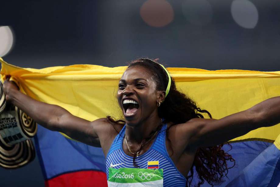 Caterine Ibargüen, una de las máximas exponentes del atletismo colombiano.