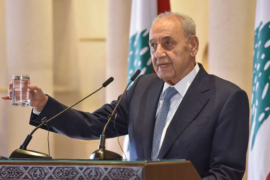 Nabih Berri, presidente del Parlamento del Líbano, confirmó que los diálogo serán bajo la bandera de las Naciones Unidas. / AFP