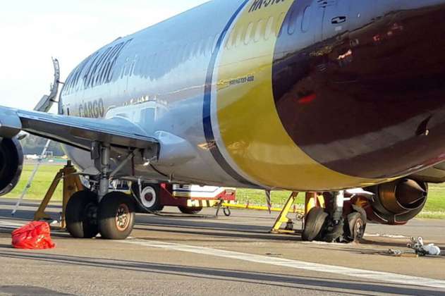 Pista sur de aeropuerto El Dorado cerrada tras incidente de avión de carga