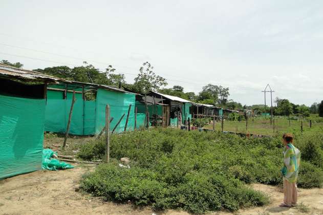 El asentamiento que dejó el cierre fronterizo en Tibú