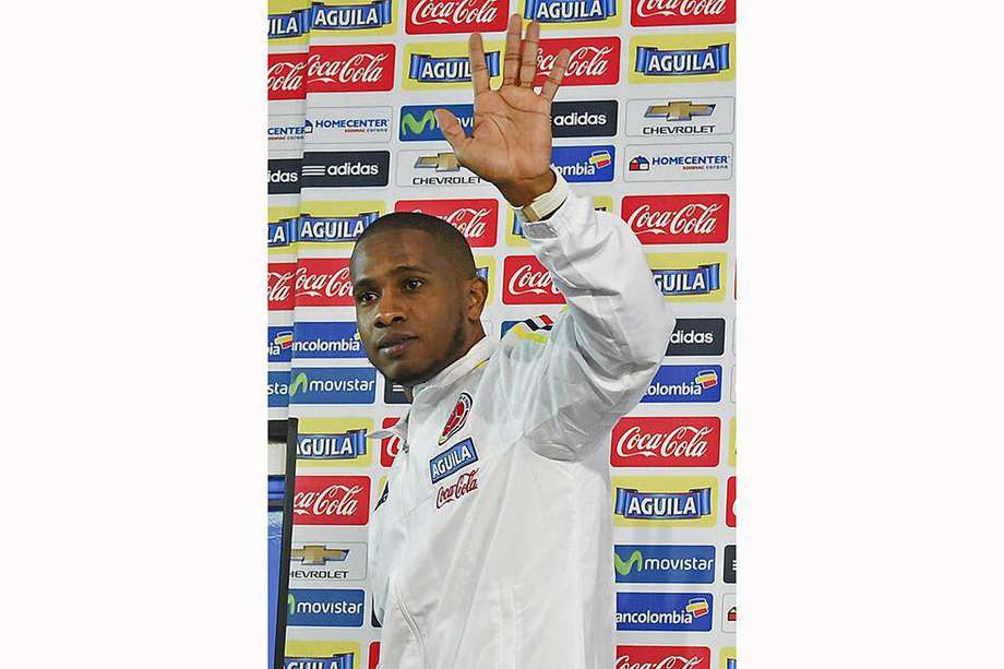 Edwin Valencia, volante de la selección de Colombia. / AFP