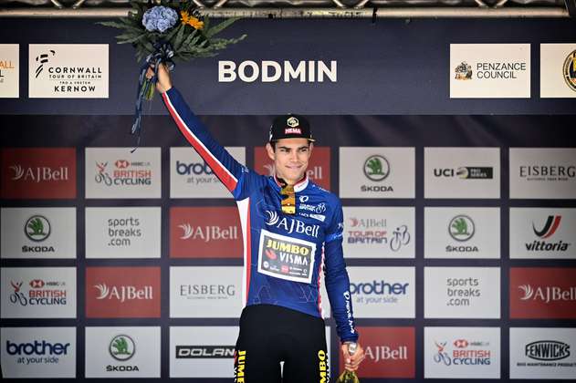 Wout van Aert, campeón del Tour de Gran Bretaña