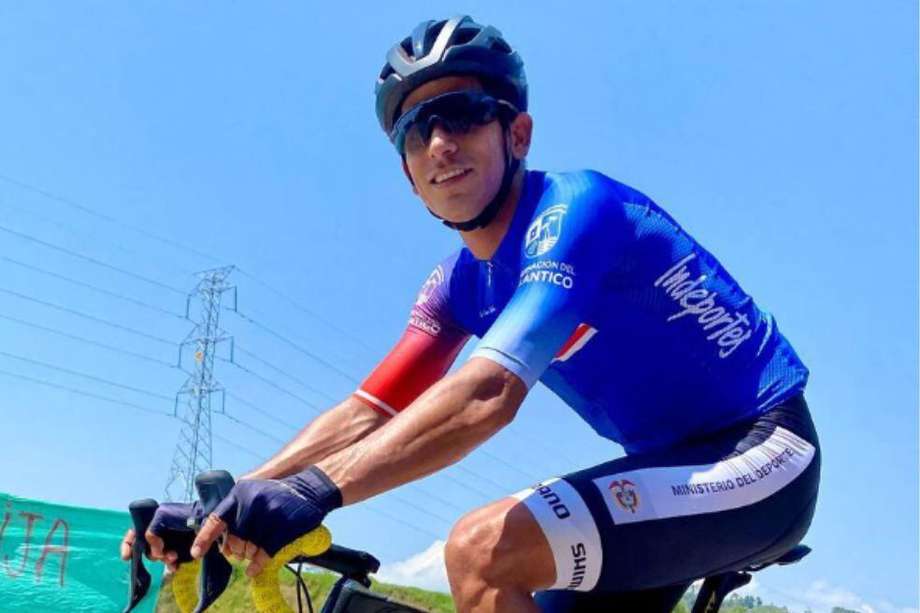Nelson Soto, ciclista barranquillero y líder de la Vuelta al Táchira.