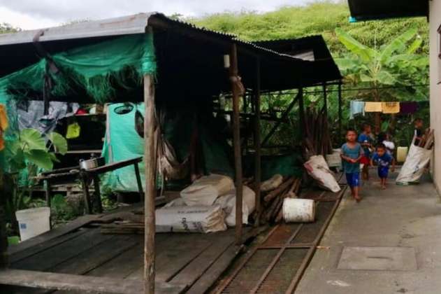 Indígenas wounaan desplazados en Buenaventura piden ayuda para enfrentar el hambre