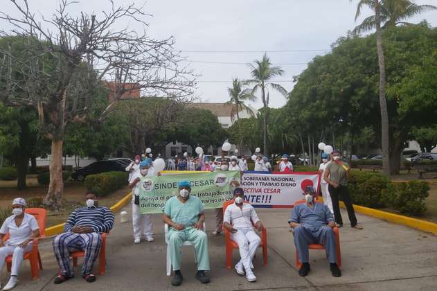 Tras cuatro días sin respuesta, médicos de un hospital en Valledupar siguen en huelga de hambre