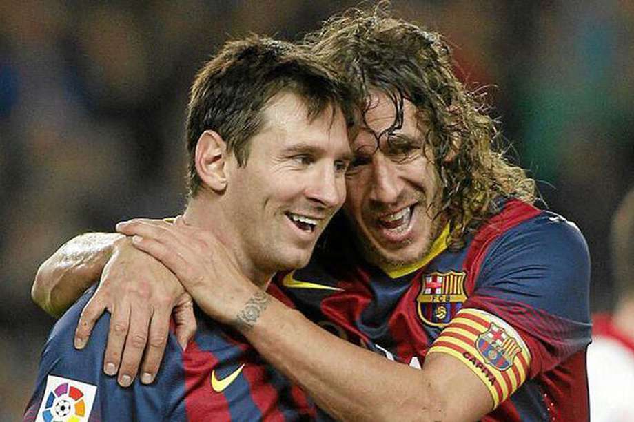 Lionel Messi y Carles Puyol jugaron por diez años juntos en la filas del Barcelona.