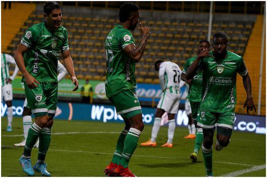 Con un gol de Francisco Chaverra, Equidad venció 1-0 a Nacional y clasificó a los cuadrangulares de la Liga BetPlay.