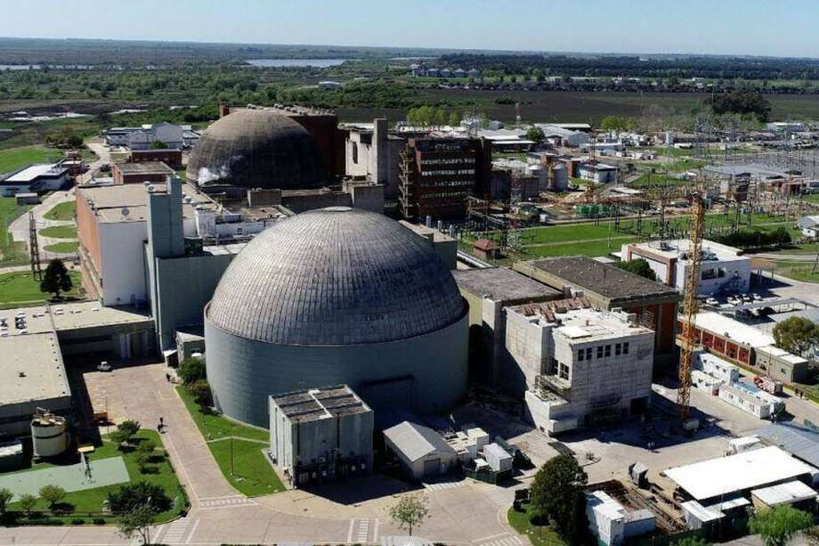 Imagen de la central nuclear argentina Atucha I.