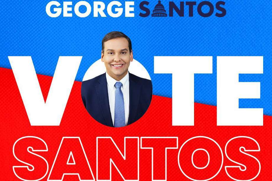 El republicano George Santos, congresista electo por Nueva York.