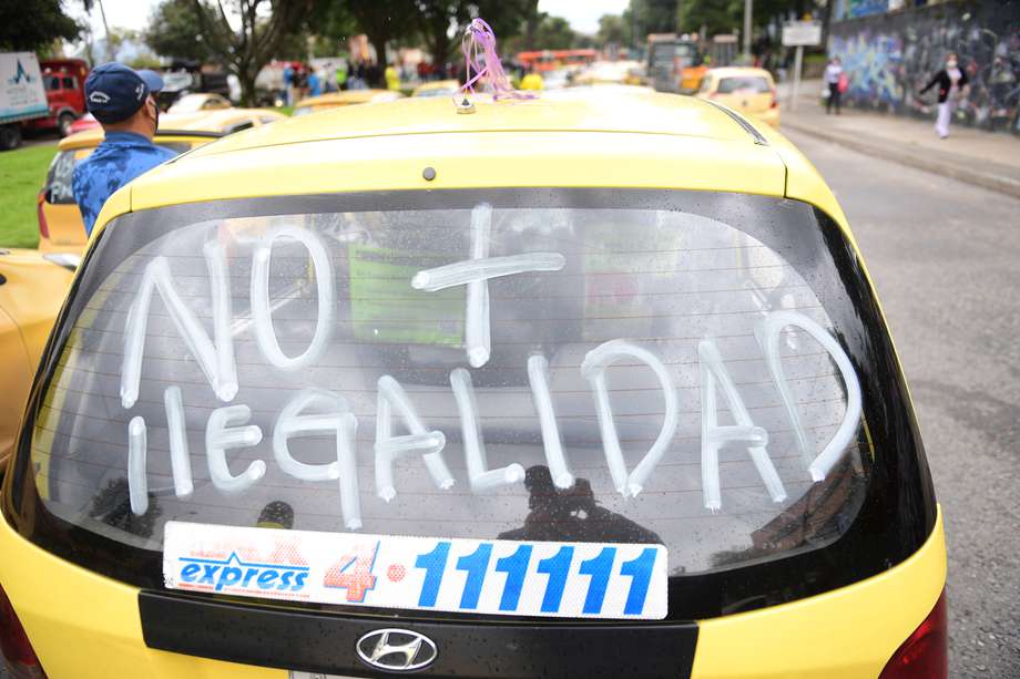 Las manifestaciones de taxistas en Cartagena iniciaron a las 6:00 a.m. 