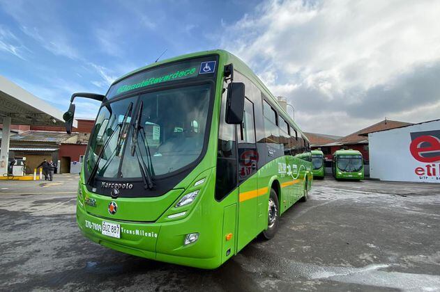 Fotos de los primeros 13 buses eléctricos que cubrirán rutas alimentadoras en el sur de Bogotá