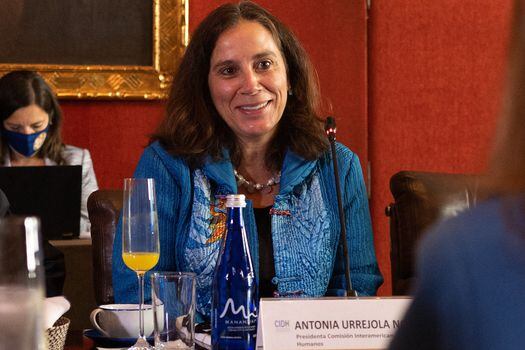 Antonia Urrejola, presidenta de la CIDH, lideró la delegación de la CIDH que estuvo en Colombia.