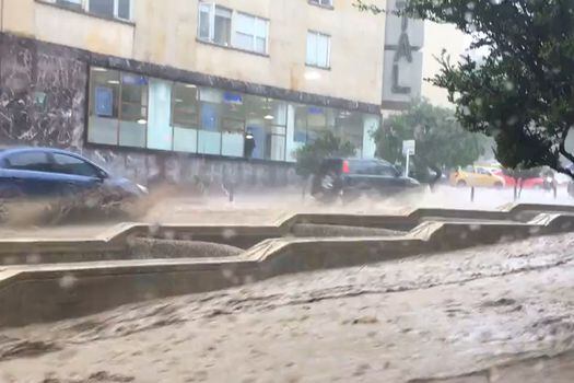 El centro de Bogotá se inundó durante la semana pasada debido a las lluvias.