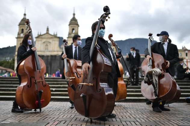 La Orquesta Filarmónica de Bogotá participó de la iniciativa #UnaFuerzaMásPoderosa