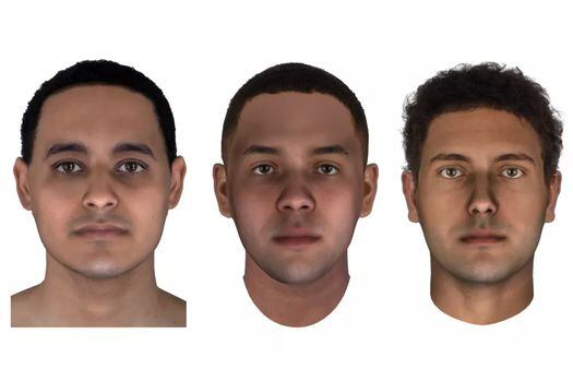La reconstrucción forense de los tres rostros estuvo a cargo de Parabon NanoLabs.