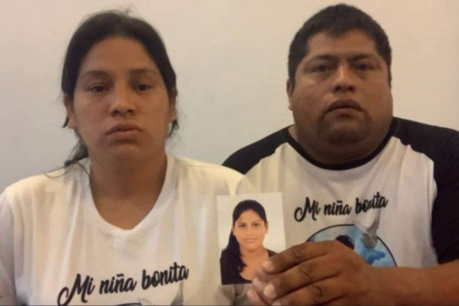 Cynthia y José Gómez, padres de Katherine Gómez, llegaron a Bogotá el pasado 16 de abril.