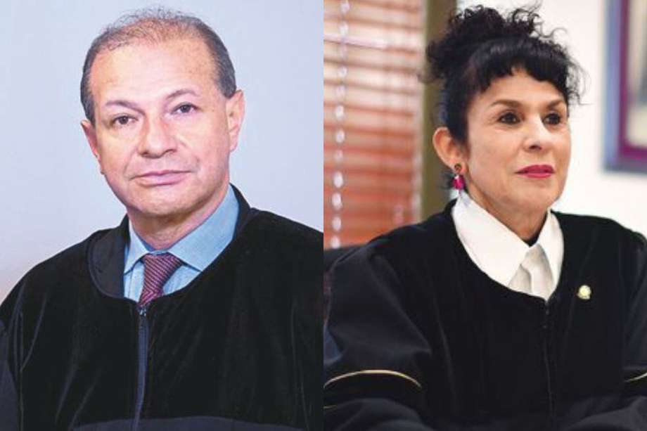 Pedro Sanabria y Julia Emma Garzón, magistrados de la Sala Disciplinaria de la Judicatura.
