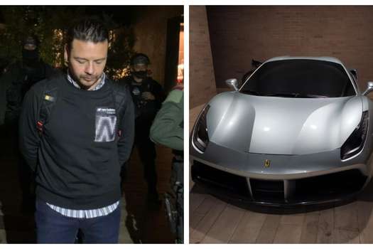 Juan José Valencia, alias "Falcon", dueño de millonarios bienes como Ferraris y camionetas Mercedes-Benz.