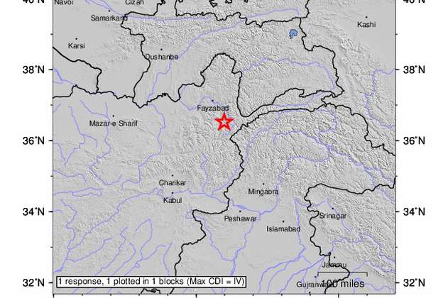 Terremoto de magnitud 6,5 sacude Afganistán
