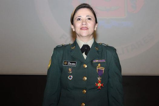 La abogada Cristina Lombana Velásquez, mayor del Ejército Nacional, fue juez de instrucción Militar en Medellín.  / Ejército Nacional