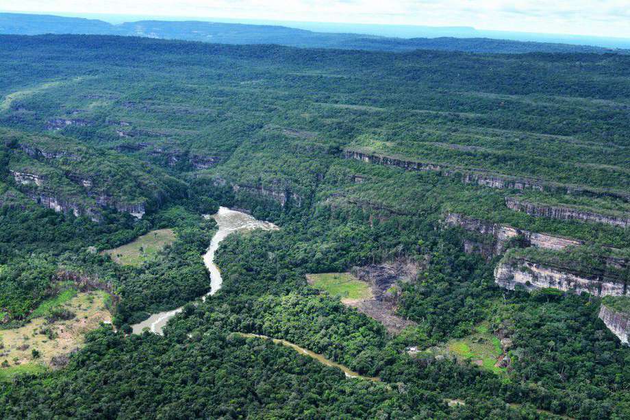 Parches de bosque en medio de lotes deforestados es el nuevo panorama en el resguardo indígena Nukak Makú.