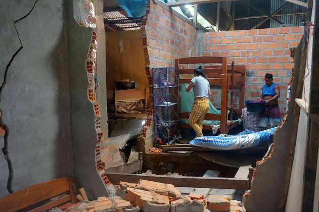 Familia colombiana quedó damnificada tras sismo en Perú