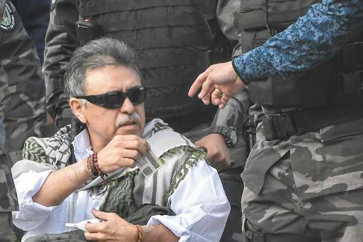 El exjefe guerrillero fue recapturado el pasado viernes 17 de mayo mientras salía de la cárcel La Picota en Bogotá.  / AFP