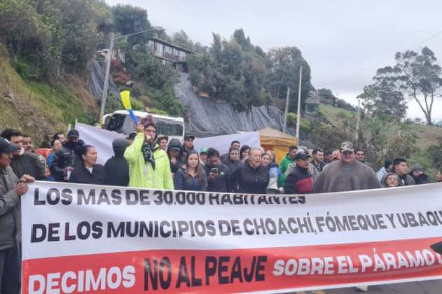 ANI ordena parar obras de construcción de peaje en Choachí tras jornada de protestas