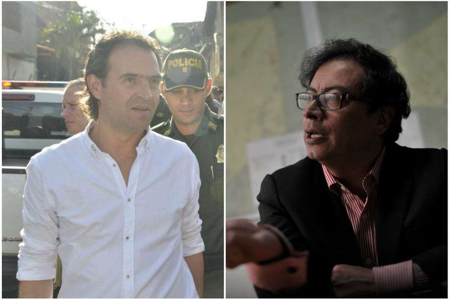 El exalcalde de Medellín (izquierda) dijo que Petro (derecha) ha demostrado simpatía con el proyecto político en Venezuela, que llevó a ese país a estar “sumido en uno de los peores conflictos de la región en términos humanitarios”.