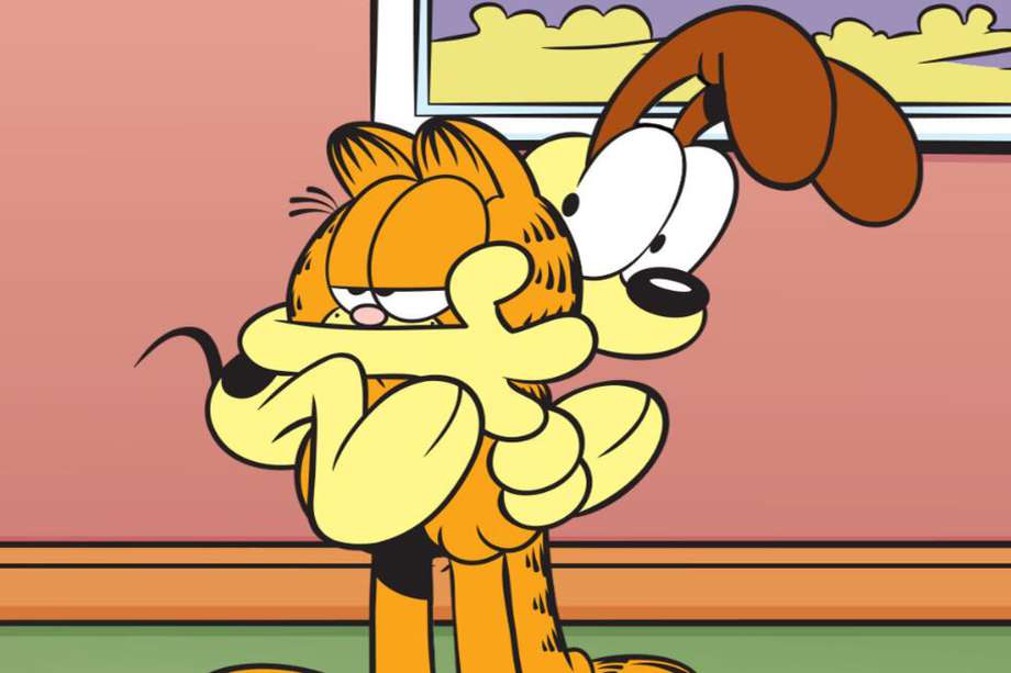Garfield es un gato naranja y holgazán que espera que su amigo perruno Odie haga todo el trabajo pesado por él.