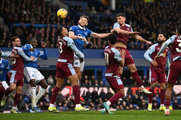 Con Durán en la cancha, Aston Villa dejó escapar la oportunidad y empató con Everton