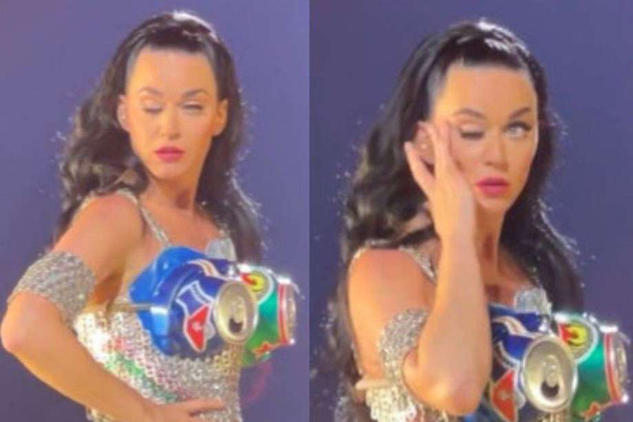 En medio de un concierto, a Katy Perry se le cerró de forma involuntaria el ojo derecho.