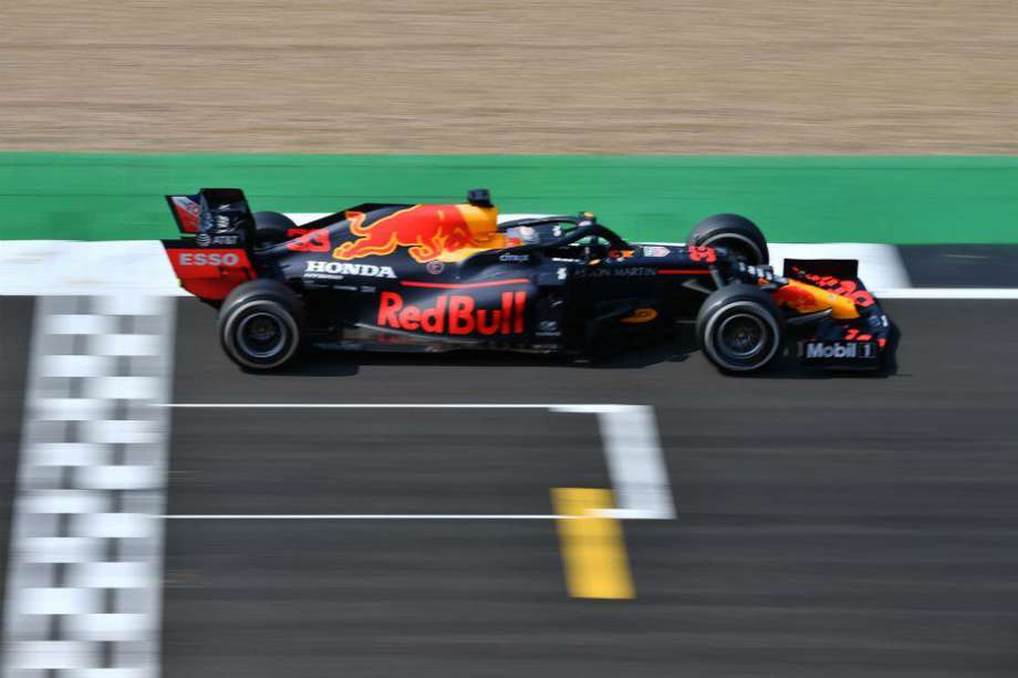 El carro de Max Verstappen, durante el Gran Premio de Silverstone, en Reino Unido.