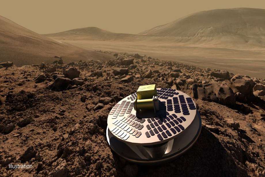 Ilustración de un Shield en Marte.