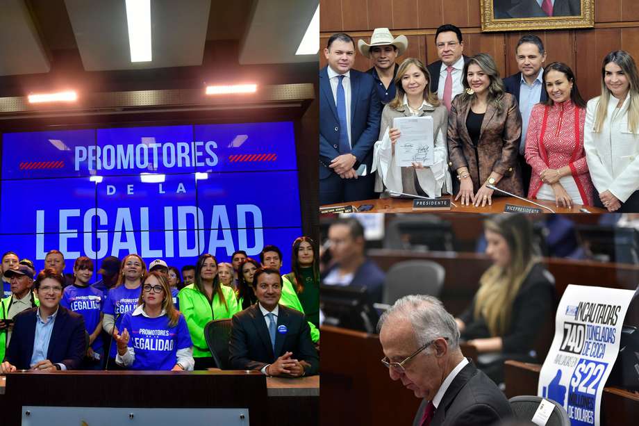 Miguel Uribe, Carolina Arbeláez y David Luna, congresistas de oposición, anunciaron la creación de un bloque que busca tumbar los decretos del Gobierno con demandas.