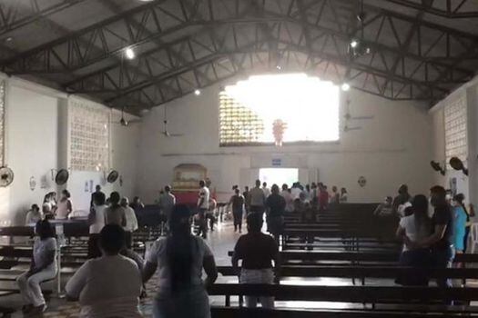 Los ladrones se llevaron 34 millones de pesos y los sistemas de grabación de la iglesia. Imagen de referencia.