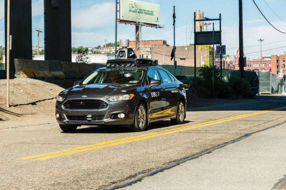 Uno de los nuevos vehículos que Uber está probando en Pittsburgh. / AFP