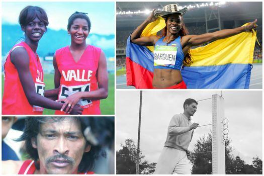 Elsy Rivas, Juana Mosquera, Caterine Ibargüen, Víctor Mora y Álvaro Mejía son algunos de los mejores atletas de Colombia.  / Archivo El Espectador