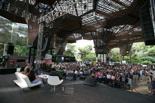El Orquideorama del Jardín Botánico de Medellín es uno de los escenarios principales del Festival Gabo, que este año cumple su VII edición. / Cortesía Fundación Gabo